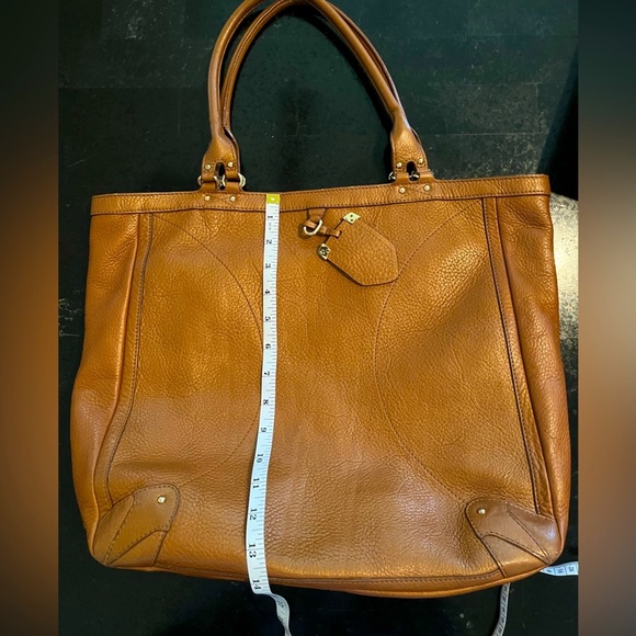 Rusk color, Nice thick leather shoulder purse with lots of compartments - Picture 5 of 8